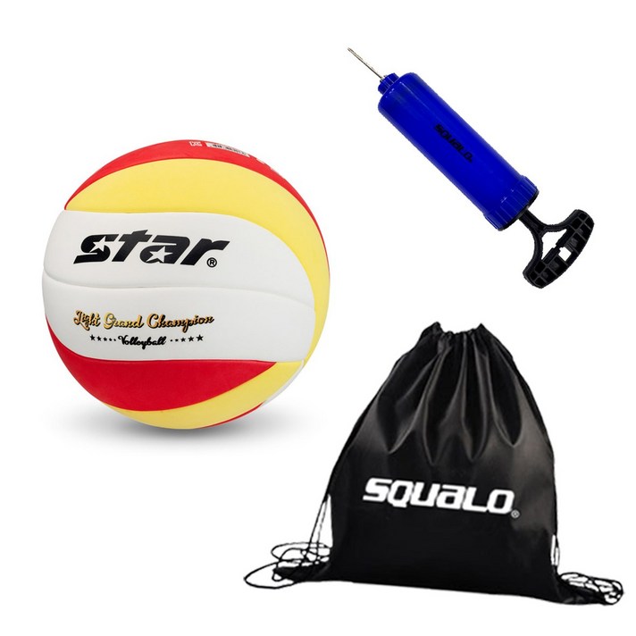 스타 라이트 그랜드챔피언 CB905 5호 배구공 경량모델, CB905+ SQUALO 공가방 & 펌프 