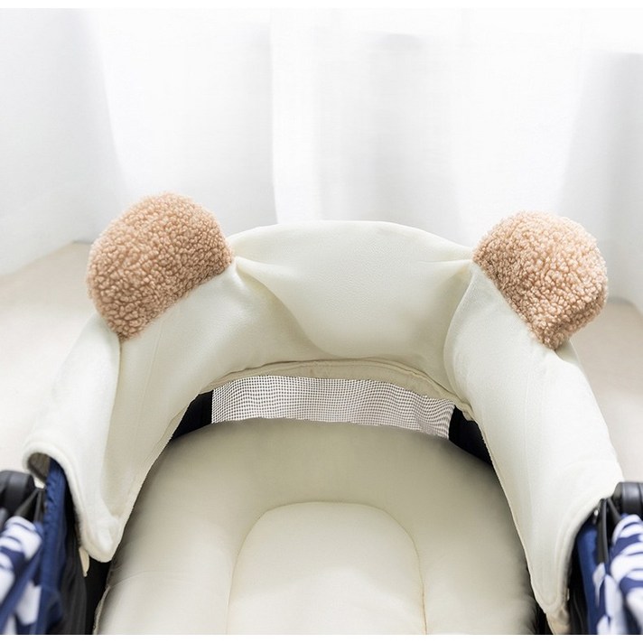 WIRQO 2025년 업그레이드 개모차 쿠션 강아지 유모차 멀티 가드, 가드