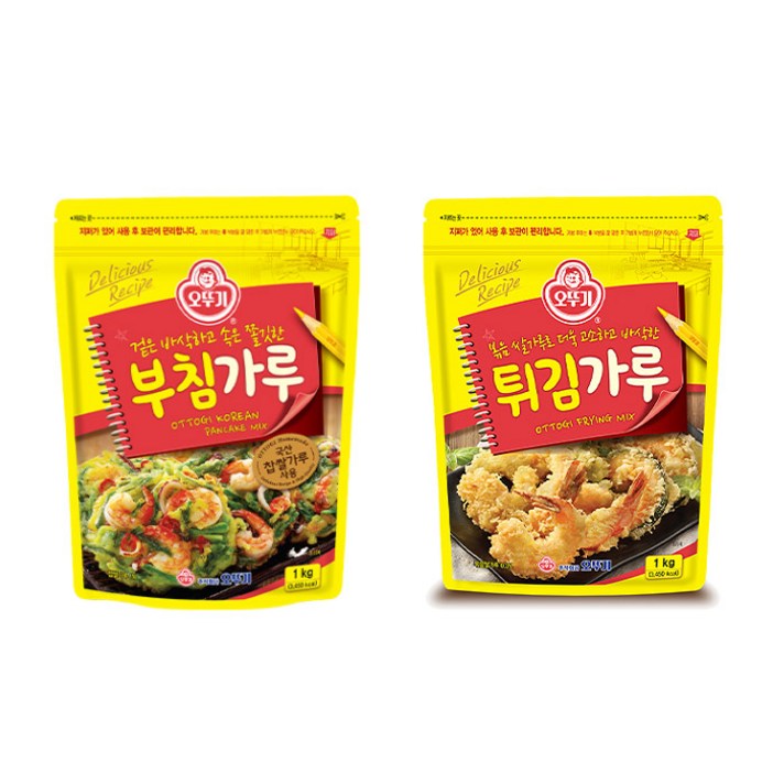 [뚜나샵] 오뚜기 부침가루1kg 1개 + 튀김가루 1kg 1개
