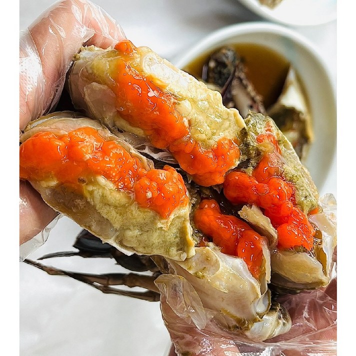  [명품 승진] 게장맛집 태안산 암꽃게 간장게장 대사이즈 (2미), 1개 