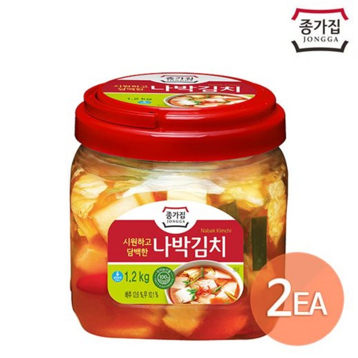 종가집 나박김치 1.2kg(PET) x 2개