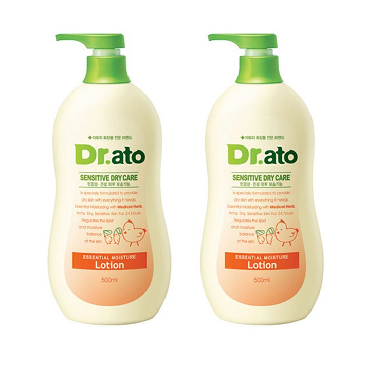 닥터아토 에센셜 모이스춰 로션, 500ml, 2개