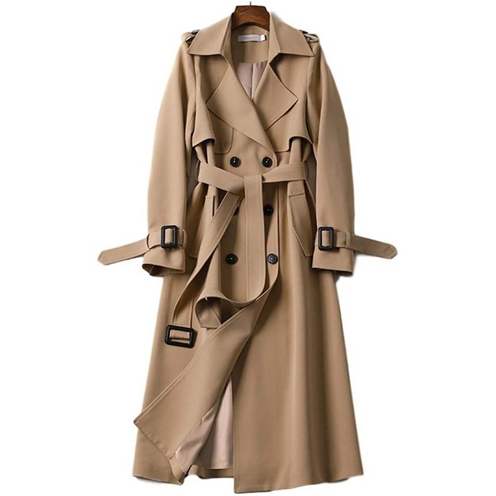 cammello 여성 심플 클래식 트렌치 코트 기본핏 S4XL