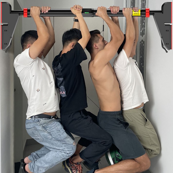 네오필 문틀 철봉 광폭 접지 풀업바, 블랙