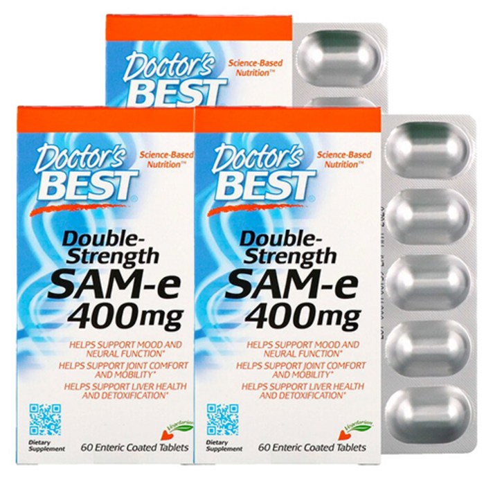 닥터스베스트 SAMe 더블 스트렝스 400mg 60정 X 3팩