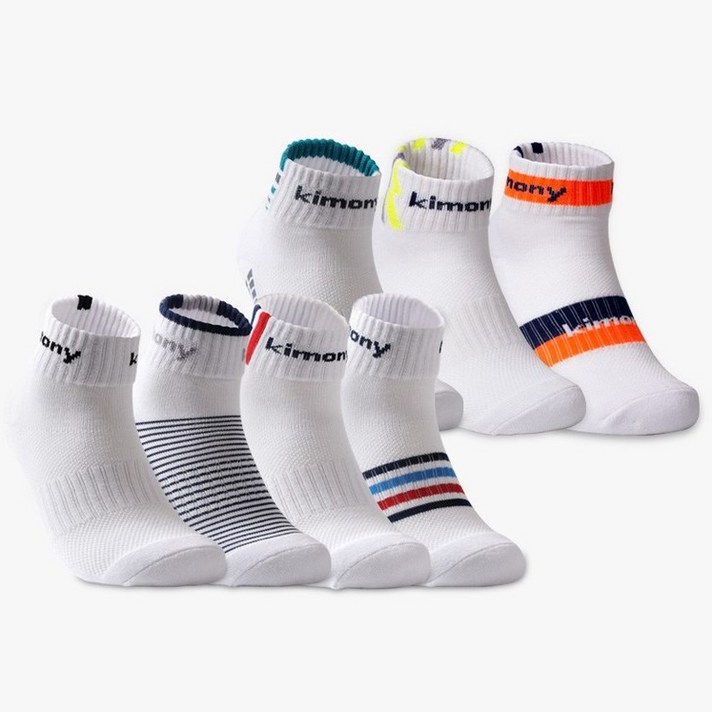 키모니 고급 스포츠 중목양말 7족 + 볼펜, 혼합컬러