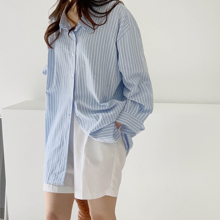 야나폴 루즈핏 셔츠 원피스