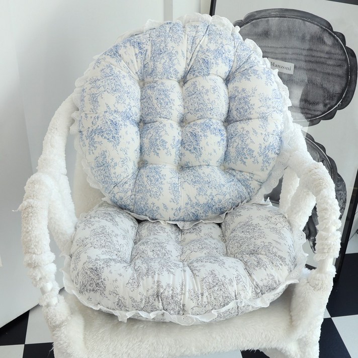 오라이프샵 뜨왈 예쁜 식탁의자방석 방석쿠션, 그레이 2개