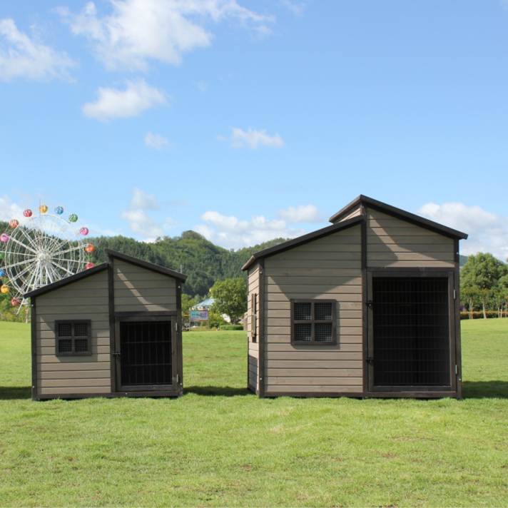 원목 야외 대형견집 디자인3, 1개, 원목