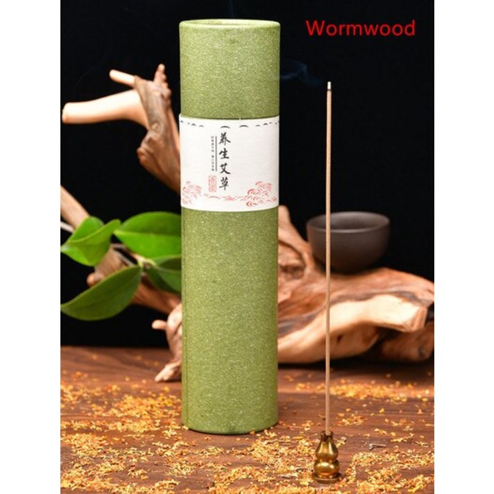 베스트셀러 400pcs 자연 Agarwood 스틱 건강 웜 우드 샌들 Incenses 아로마 테라피 중국 향 거실, 05 Wormwood, 400개