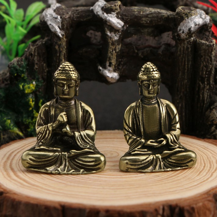 미니 불상 석가모니 부처님 조각상장식 불교용품, 아미타불(2번)
