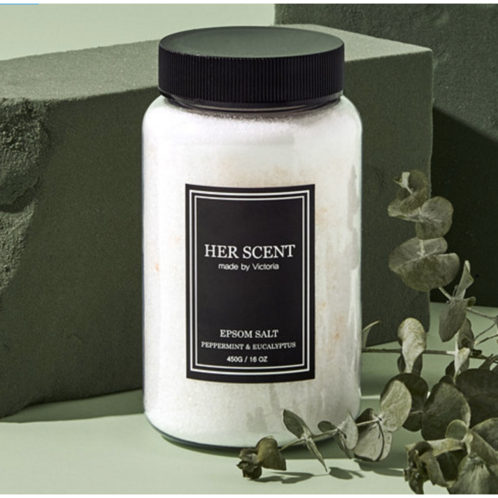 허센트 엡솜솔트 천연 마그네슘 입욕제 히말라야솔트 아로마 에센셜오일, 라벤더&오트, 900g