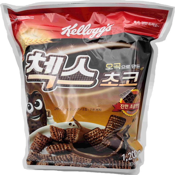 켈로그 오곡으로 만든 첵스 초코 시리얼, 1200g, 1개