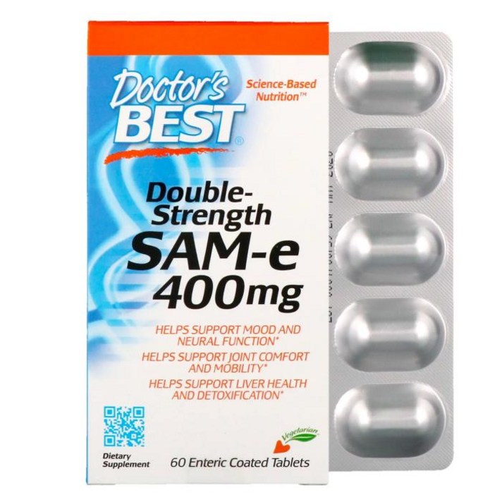 닥터스베스트 SAMe 더블스트렝스 400mg 60정, ONE COLOR