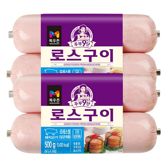 목우촌 주부9단 로스구이 500g(250gx2개입)x2개 무료배송/아이스팩+보냉팩포장, 1개