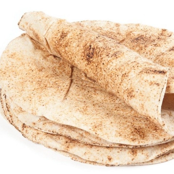 터키 라바쉬 피타(터키난Naan)10인치 씬피자도우 Khobez Arab Bread, 12개, 65g
