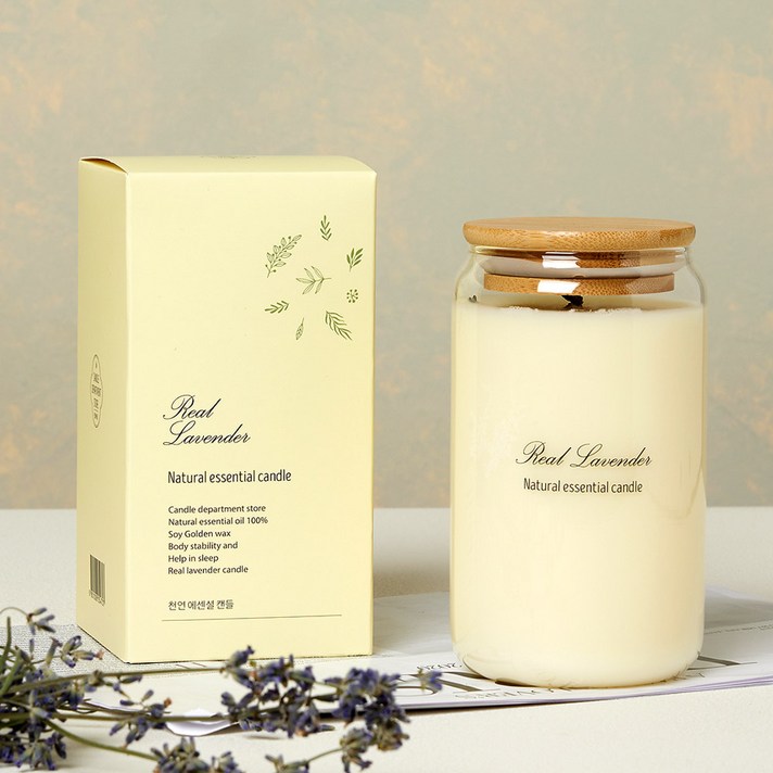 에인디 불면증 심신안정 숙면에 도움주는 에센셜 아로마 리얼 라벤더 캔들 워머전용, 460g, 1개