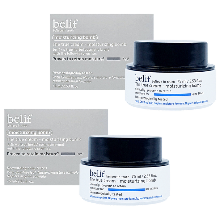 빌리프 더 트루 크림 모이스처라이징 밤 75ml 1+1 건성수분크림 유수분밸런스, 2개