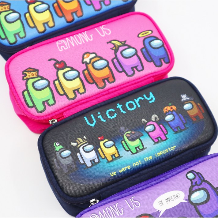 어몽어스필통 유치원 초등학생 캐릭터 필통 신학기 입학 졸업 생일 어린이날 선물, PI1