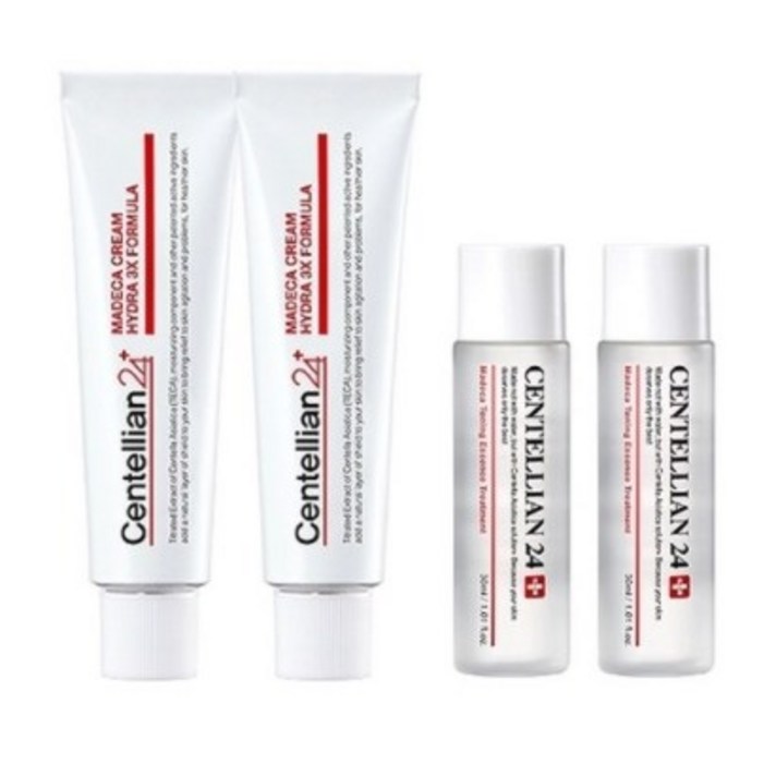 센텔리안24 마데카 크림 하이드라 3X 포뮬러 50ml x 2p + 토닝 에센스 트리트먼트 30ml x 2p, 1세트
