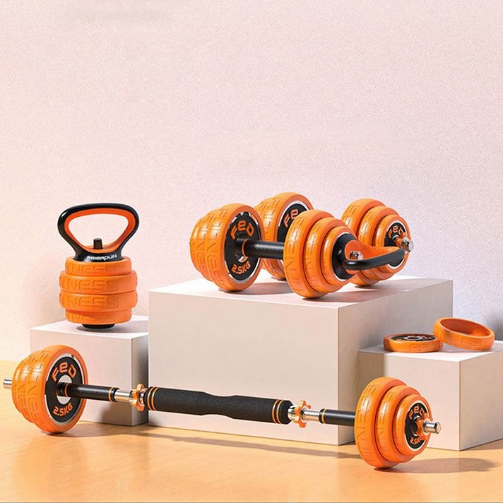 올인원 무게조절 덤벨세트 바벨세트 아령세트 케틀벨세트 10kg 20kg 30kg, 케틀벨세트포함30kg