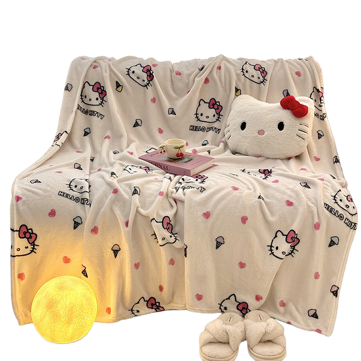 산리오 사계절 극세사 담요 낮잠 거실담요 직장인 사무실 무릎 담요