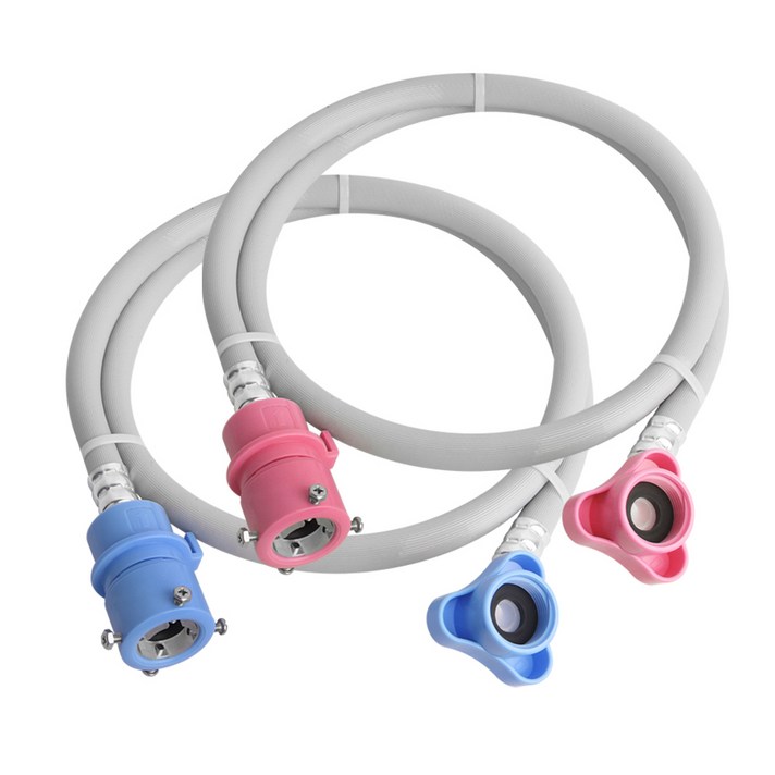 와이넷 원터치PVC세탁기호스1.3M(냉온수세트), 1세트