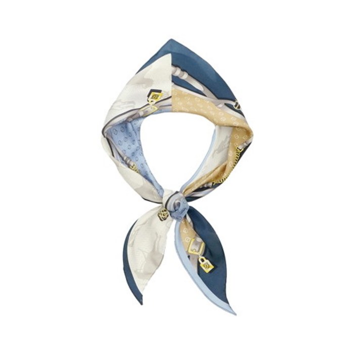 루이까또즈 [루이까또즈] 실크 마름모스카프 피코크 (SA-2WSD366)