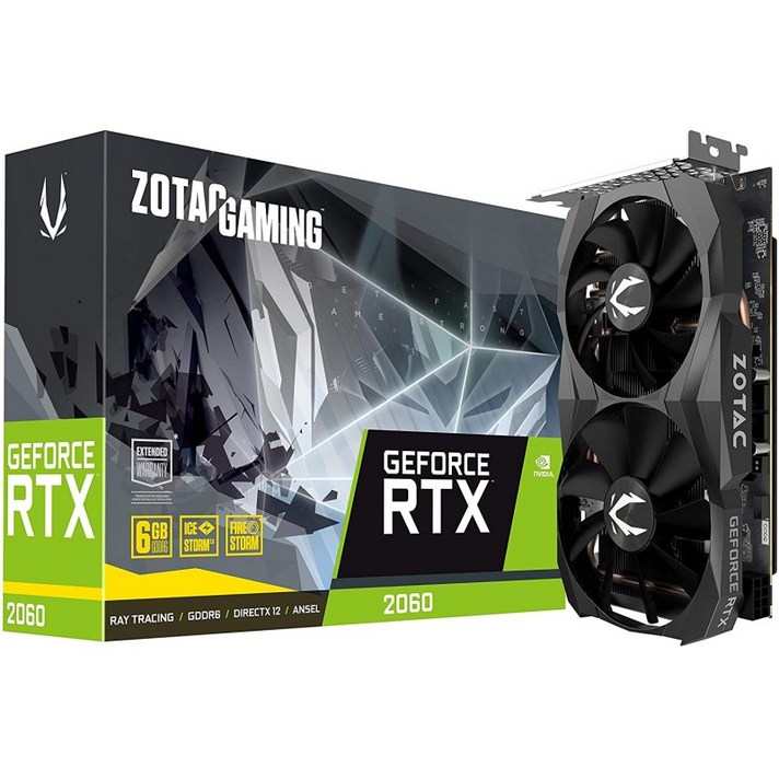 ZOTAC Gaming GeForce RTX 2060 6GB GDDR6 192 비트 게임용 그래픽 카드 Super Compact ZT-T20600K-10M : 컴퓨터 및 액세서, 단일옵션