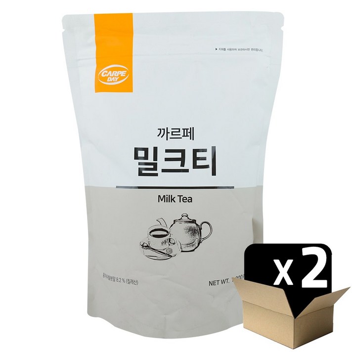  까르페 밀크티 파우더 1000gX2봉 대호식품, 2개, 1kg, 1개 