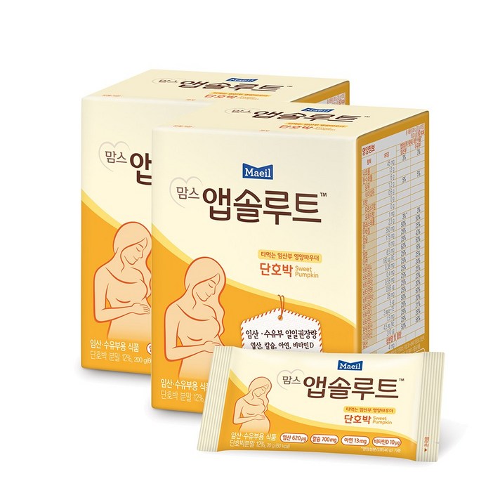 매일유업 맘스앱솔루트 단호박, 20g, 20개