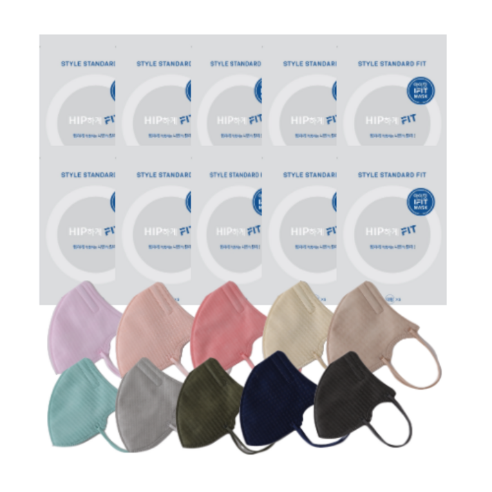 아이핏 칼라마스크 대형, 5매입, 10개, 칼라맛보기