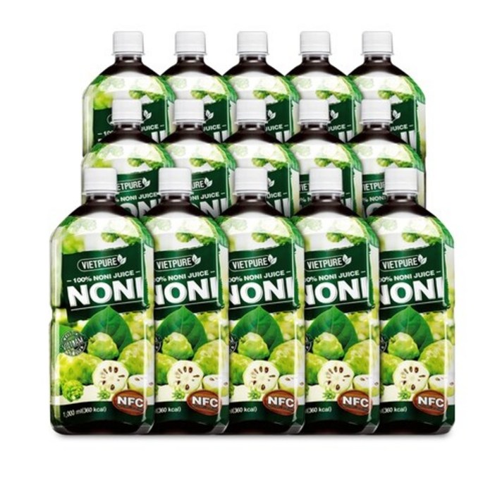 (M)[직수입/초특가!] 비엣퓨어 노니 주스 15병 (1병: 1 000ml), 1000ml, 1개