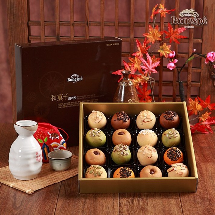 롯데 보네스뻬 화과자세트, 640g, 1박스