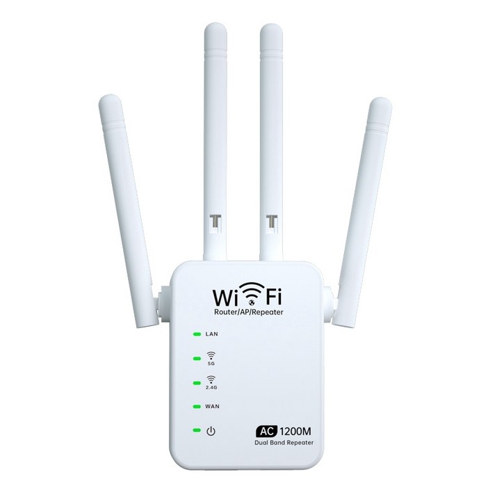 AFBEST 무선 와이파이 리피터 범위 신호 증폭기 5G 라우터 익스텐더 가정 및 사무실 미국 플러그, 협동사, 하얀