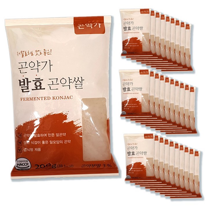 [곤약가] 발효 곤약쌀 200g, 30팩