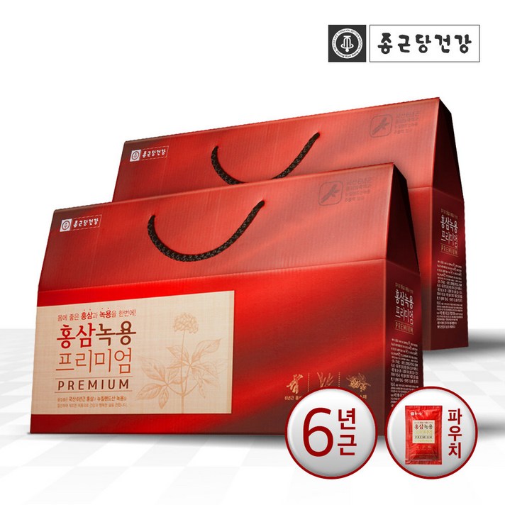 종근당건강 홍삼녹용즙 프리미엄, 50ml, 60포