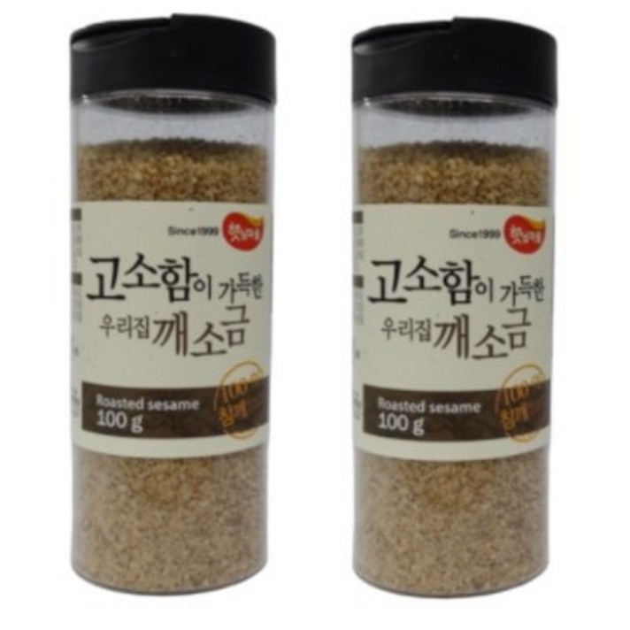 햇님마을 고소함이 가득한 우리집 깨소금, 100g, 2개