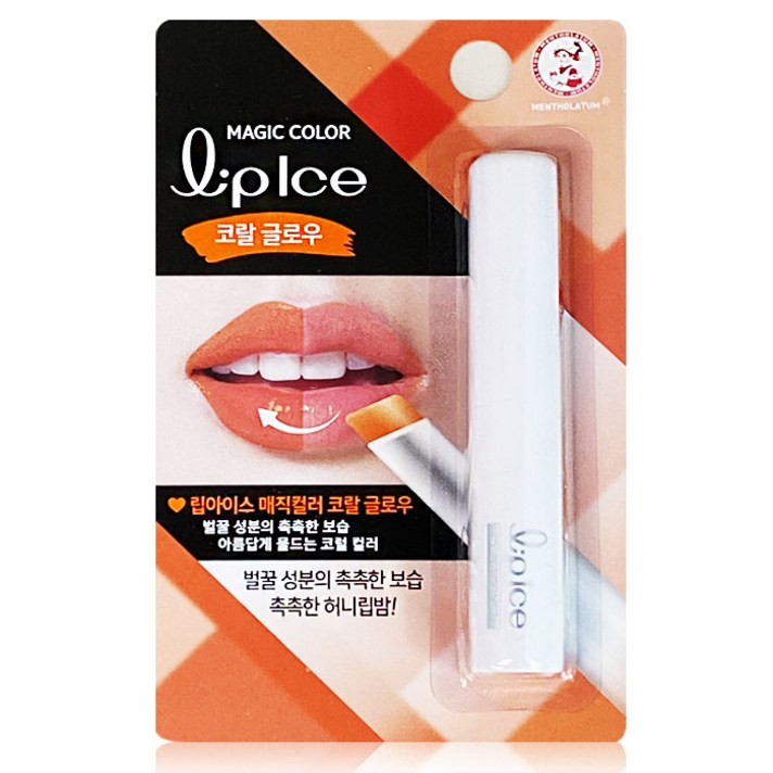 멘소래담 립아이스 매직 컬러 립밤 코랄 글로우, 2개