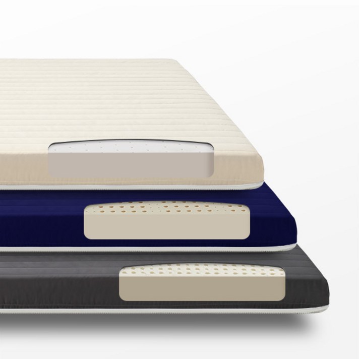  [특가쿠폰] 클라우드 푹신한 천연라텍스 침대 거실 바닥 토퍼 매트리스 + 속커버 + 겉커버 세트 (슈퍼싱글/퀸/킹) 