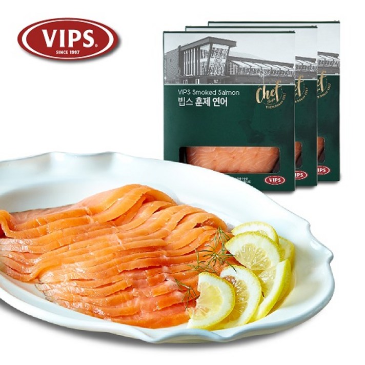 빕스 훈제 연어 140g 3팩 세트