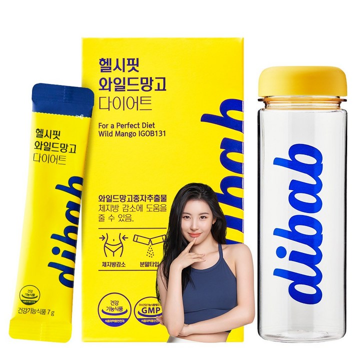 [본사출고]프롬바이오 선미의 디밥 헬시핏 와일드망고 다이어트 + 텀블러(전용보틀), 14포x1박스 (2주)