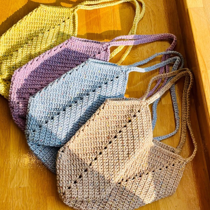 (완제품) 그래니스퀘어백 망태기가방