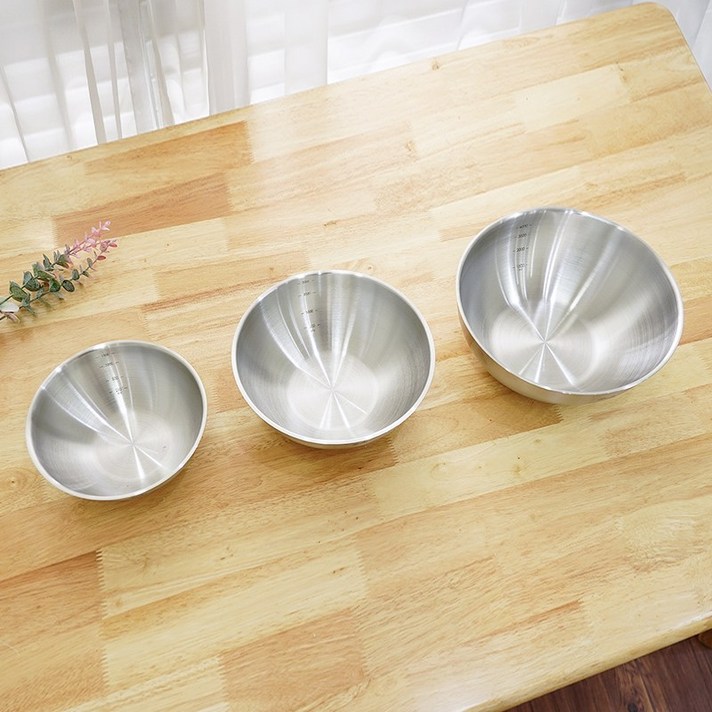  휘슬러 믹싱볼 3종세트 (무광) 20cm 24cm 28cm 대용량, 휘슬러 믹싱볼 3종세트 (무광)70 