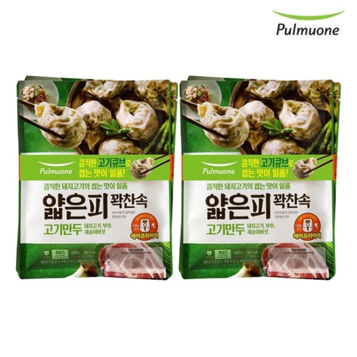 [풀무원] 얇은피꽉찬속 고기만두 (400g x 4봉), 단품
