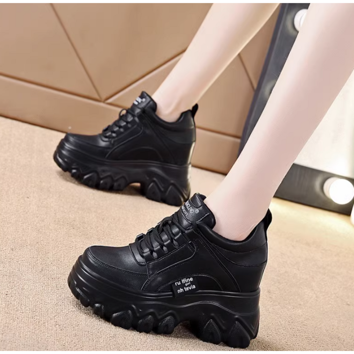 꽃소담 여성 송편굽 10cm 키높이 운동화 어글리슈즈 QQA2464