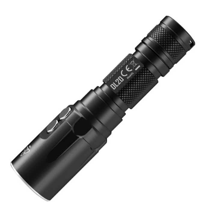 나이트코어 NITECORE DL 20 LED 손전등 후레쉬 택티컬 다이버 렌턴 1000루멘, 나이트코어 NITECORE DL 20 LED 렌턴, 블랙