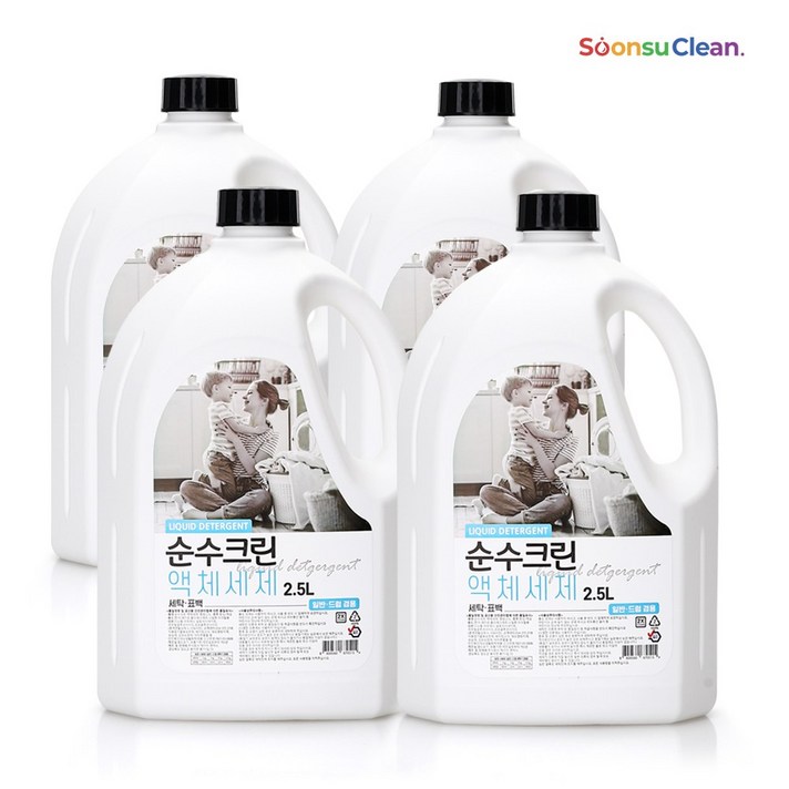 
                                                        순수크린 액체 세제 본품, 2.5L, 4개
                                                    