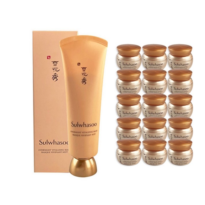 케이스코)설화수 여윤팩120ml+자음생크림 5ml 15개, 1세트