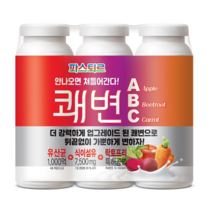 파스퇴르 쾌변ABC 요구르트 (150ML), 18개, 150ml